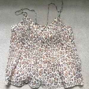 Leopard print tank top